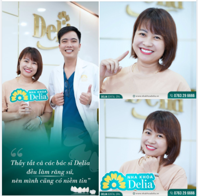  "Thấy tất cả các bác sĩ Delia đều làm răng sứ, nên mình cũng có niềm tin"_KH Lê Thị Ước chia sẻ