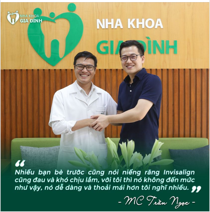 TRẢI NGHIỆM THỰC TẾ CỦA MC TRẦN NGỌC SAU 8 THÁNG NIỀNG RĂNG INVISALIGN TẠI NHA KHOA GIA ĐÌNH