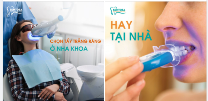 CHỌN TẨY TRẮNG RĂNG Ở NHA KHOA HAY TẠI NHÀ?
