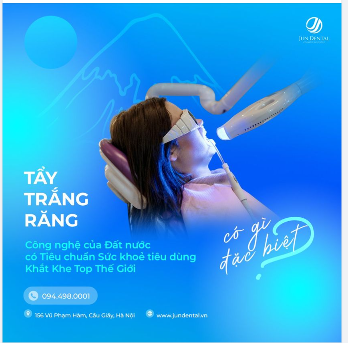 Có rất nhiều Khách hàng hỏi về Dịch vụ Tẩy trắng răng tại Jun.