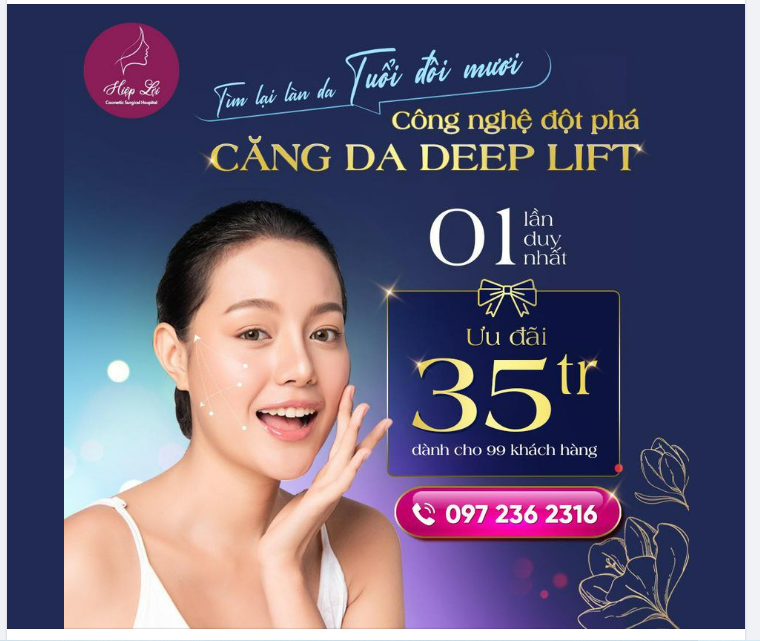 CỨU TINH LÀN DA KHÔNG TUỔI - GIẢM SỐC CHỈ 35 triệu CHO 99 KHÁCH HÀNG ĐĂNG KÝ ĐẦU TIÊN