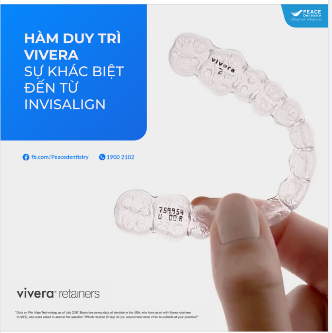 HÀM DUY TRÌ VIVERA - SỰ KHÁC BIỆT ĐẾN TỪ INVISALIGN