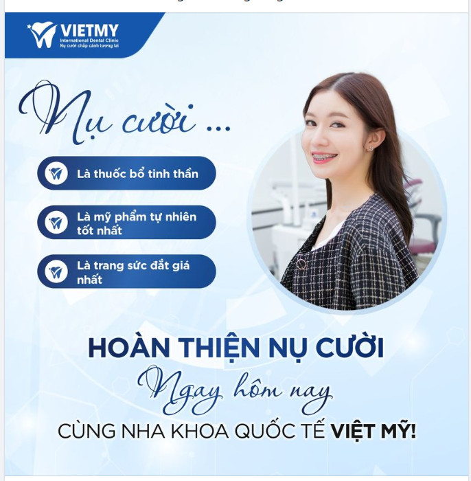 HÃY CÙNG NHA KHOA QT VIỆT MỸ VẼ LẠI NÉT DUYÊN NỤ CƯỜI NGAY HÔM NAY!