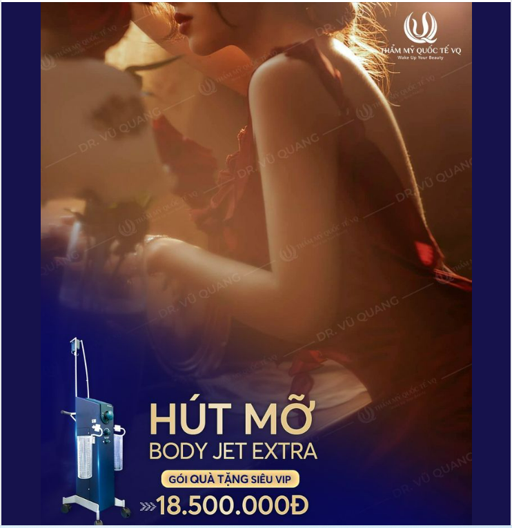 Hút mỡ Body Jet Extra - Công nghệ Hút mỡ không phẫu thuật số 1 Thế giới.