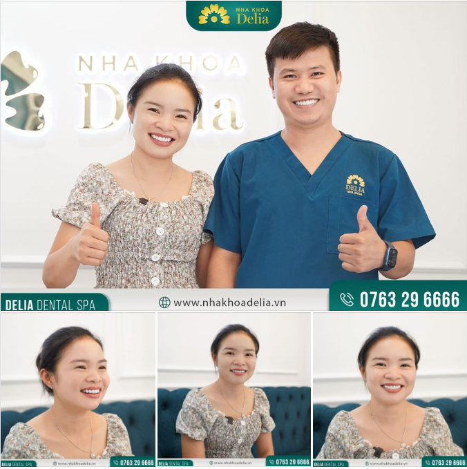 Khách hàng Lê Thủy chia sẻ ngay sau khi vừa được hoàn thiện răng sứ tại Delia Thanh Hóa
