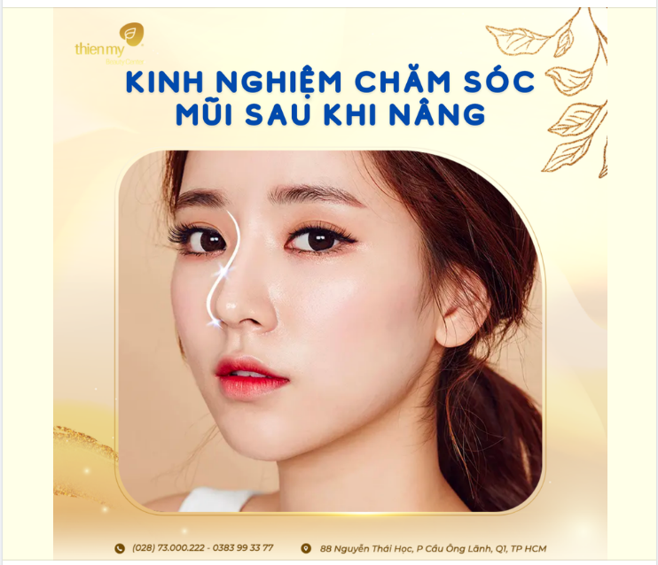 KINH NGHIỆM CHĂM SÓC MŨI SAU KHI NÂNG