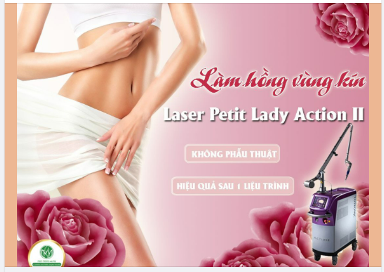 LÀM HỒNG VÙNG KÍN VỚI CÔNG NGHỆ LASER PETIT LADY ACTION II