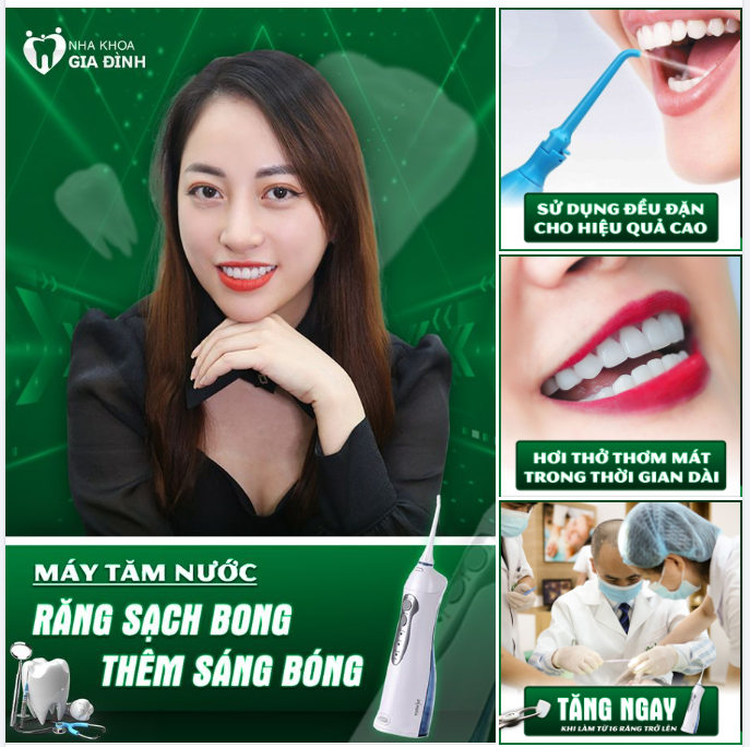 MÁY TĂM NƯỚC -  RĂNG SẠCH BONG - THÊM SÁNG BÓNG