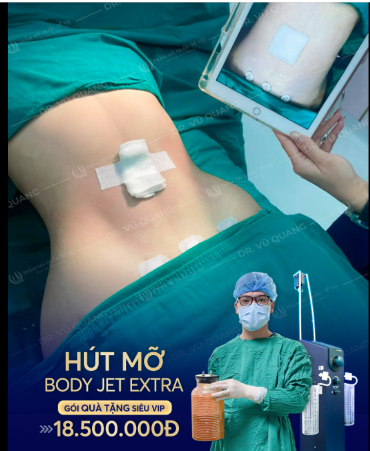 Muốn Hút mỡ an toàn - Chọn ngay Body Jet Extra - Công nghệ hút mỡ an toàn số 1 thế giới.