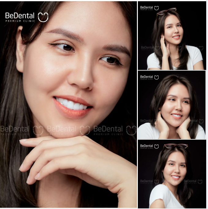 Nàng makeup artist tự tin chụp cận diện mạo khoe nụ cười trắng xinh