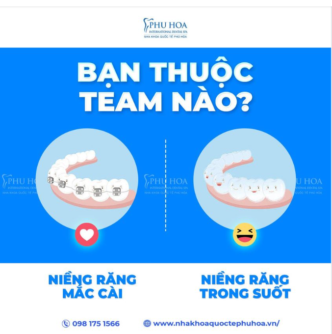 NIỀNG RĂNG MẮC CÀI - INVISALIGN, BẠN THUỘC TEAM NÀO?