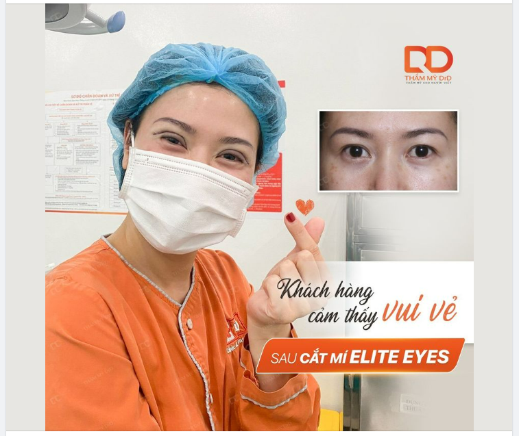 Sau phẫu thuật cắt mí, chẳng có lý do gì để không vui vẻ khi mà. Cắt mí không đau, không sưng nề.