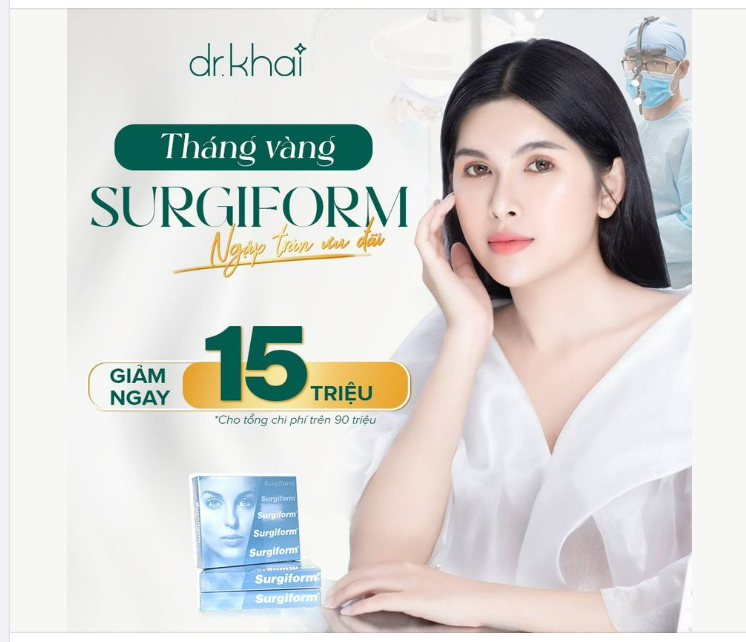 THÁNG VÀNG NÂNG MŨI BẰNG SỤN SURGIFORM CAO CẤP