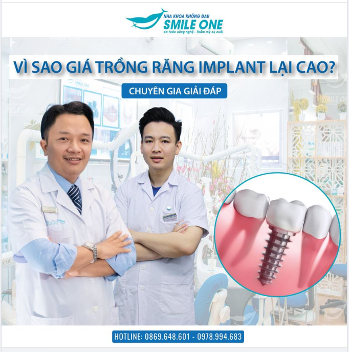 VÌ SAO GIÁ TRỒNG RĂNG IMPLANT LẠI CAO?