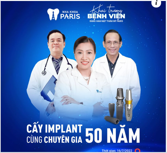 CẤY IMPLANT CÙNG CHUYÊN GIA 50 NĂM KINH NGHIỆM