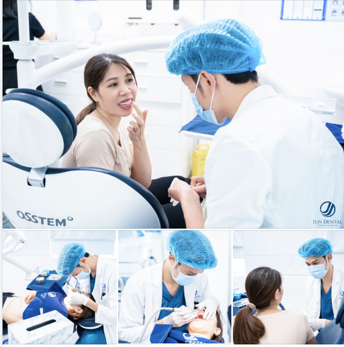 Chị Thu Phượng tái khám sau 2 tuần bọc răng sứ tại Jun Dental