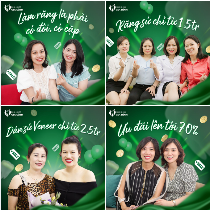 KHÁCH HÀNG ĐẾN VỚI NHA KHOA GIA ĐÌNH LUÔN CÓ ĐÔI CÓ CẶP