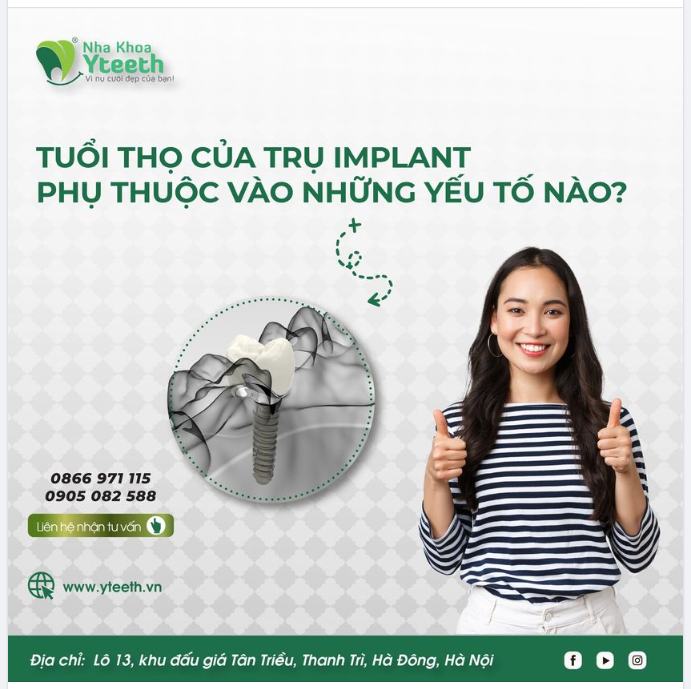 Muốn trụ implant bền chắc trọn đời, buộc phải có những yếu tố nào?