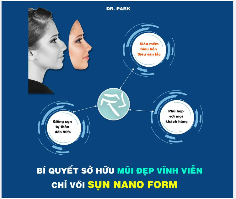 NÂNG MŨI CẤU TRÚC NANO FORM NHÀ BÁC SĨ PARK
