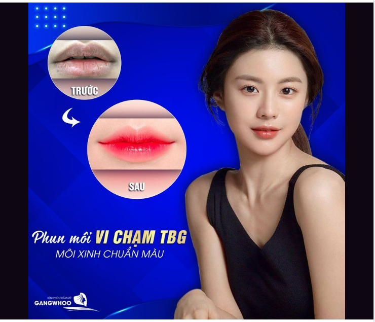 PHUN MÔI VI CHẠM TBG - MÔI XINH CHUẨN MÀU