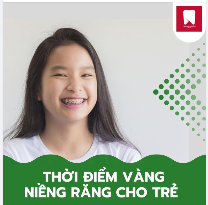 THỜI ĐIỂM VÀNG ĐỂ NIỀNG RĂNG CHO TRẺ 