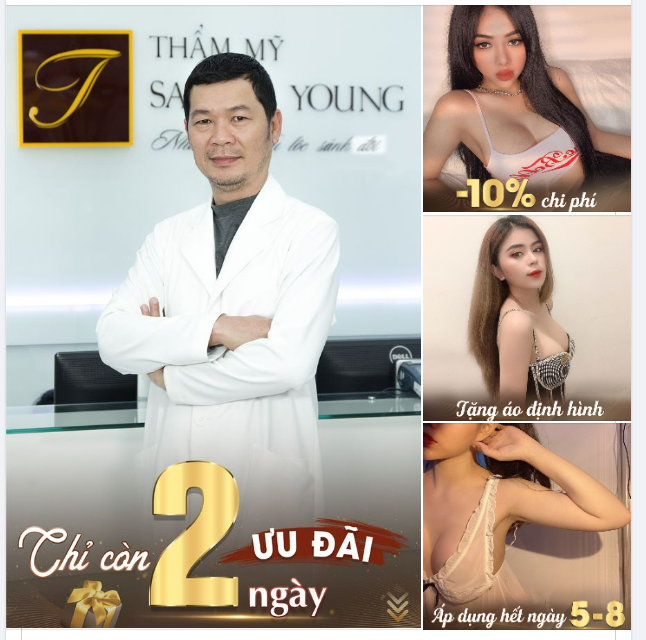 Chị em đang mong muốn sở hữu một vòng 1 căng tròn, mềm mại, quyến rũ mọi góc nhìn như các khách hàng của Saigon Young thì đừng ngần ngại đến ngay với chúng mình nhé