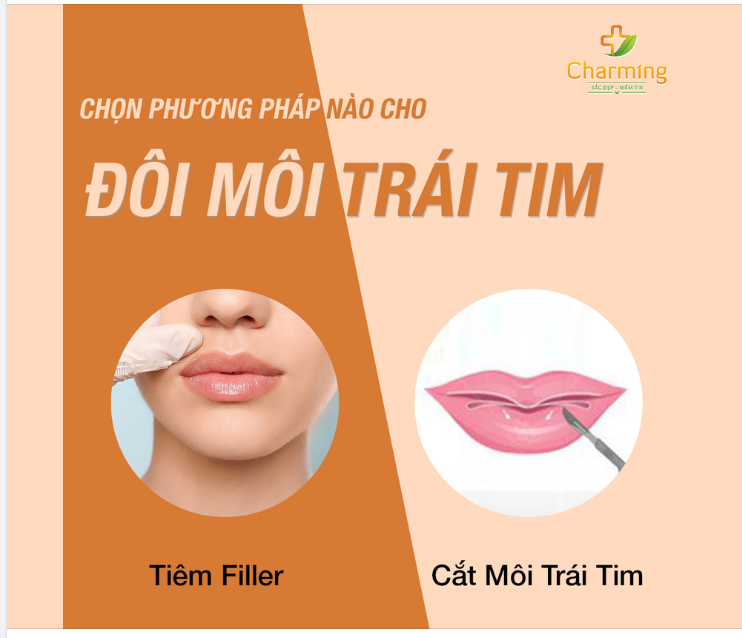 CHỌN PHƯƠNG PHÁP NÀO CHO MÔI TRÁI TIM TIÊM FILLER HAY CẮT MÔI
