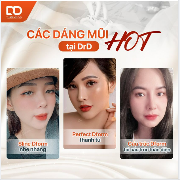 Dù ngoài kia có bao nhiêu dáng mũi ra đời, thì 3 dáng mũi hot nhất của DrD vẫn luôn được yêu thích lựa chọn.