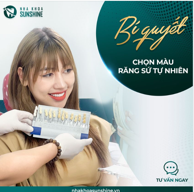 Màu sắc của sứ là một trong những tiêu chí đánh giá mức độ thành công của một ca thẩm mỹ răng sứ.