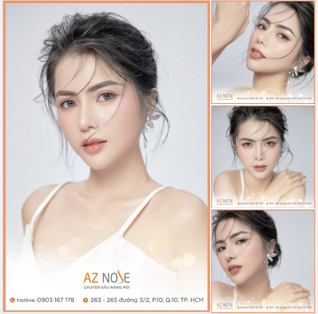 Pose dáng thần thái cùng dáng mũi Sline cao