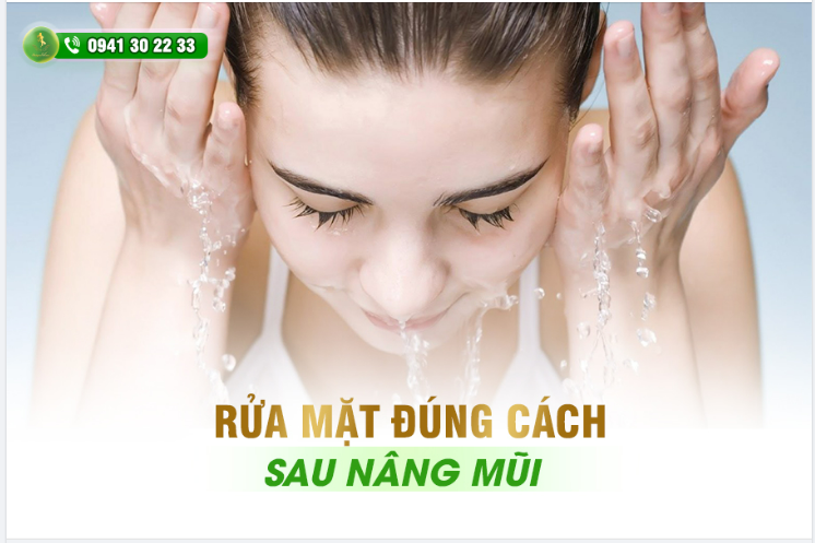 RỬA MẶT ĐÚNG CÁCH SAU KHI NÂNG MŨI