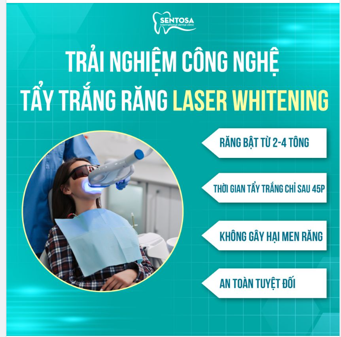 TRẢI NGHIỆM CÔNG NGHỆ TẨY TRẮNG RĂNG LASER WHITENING
