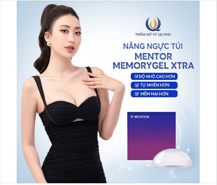 Túi ng ực Mentor Memorygel Xtra - Túi ng ực số 1 thị trường hiện nay