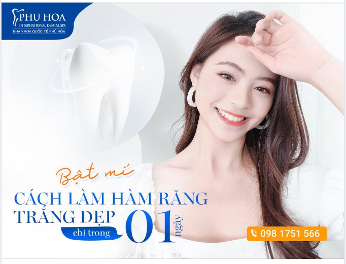 BẬT MÍ CÁCH LÀM HÀM RĂNG TRẮNG ĐẸP CHỈ SAU 01 NGÀY