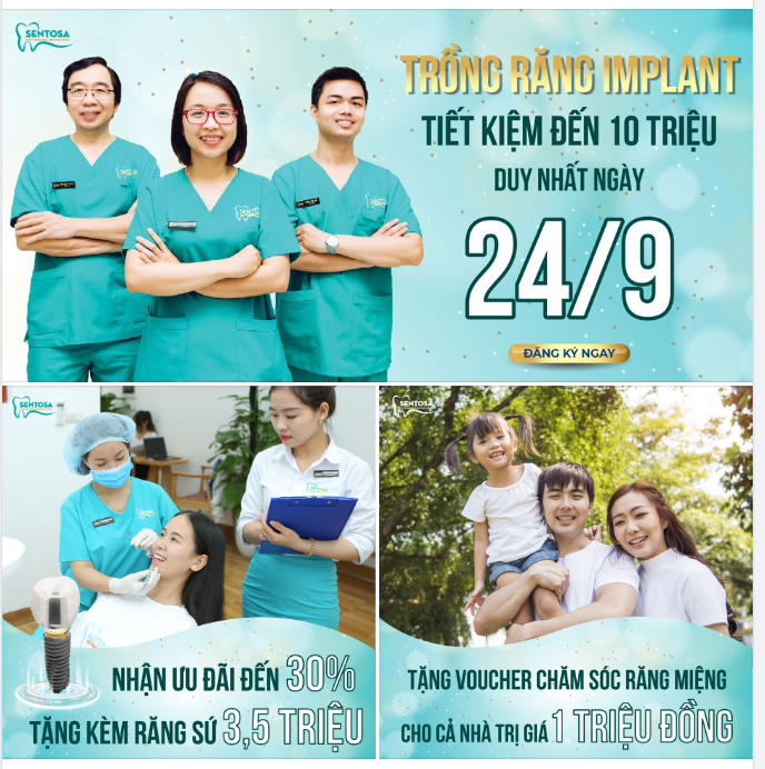 DUY NHẤT 24/09 - TIẾT KIỆM ĐẾN 10 T.RIỆU KHI TRỒNG RĂNG IMPLANT