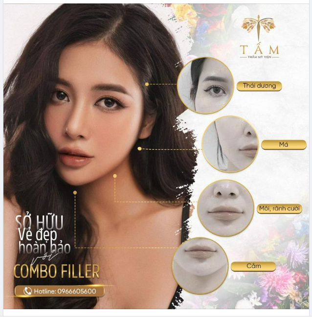 GIẢI CỨU KHUYẾT ĐIỂM GƯƠNG MẶT với Combo Filler Môi - Mũi - Cằm - Má - Thái dương – Rãnh cười