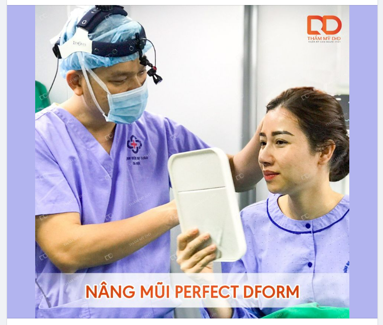 KẾT QUẢ NÂNG MŨI PERFECT DFORM VỪA THỰC HIỆN XONG