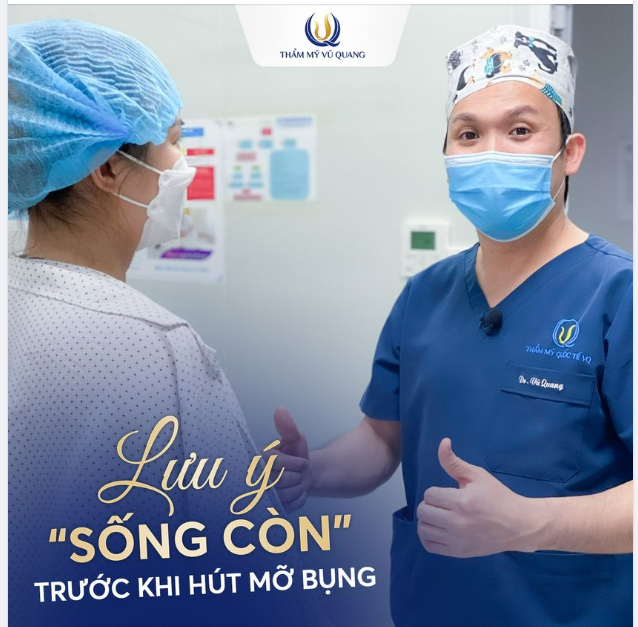 LƯU Ý SỐNG CÒN TRƯỚC KHI HÚT MỠ BỤNG