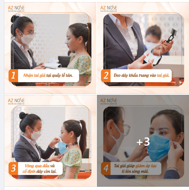 MỚI NÂNG MŨI THÌ ĐEO KHẨU TRANG THẾ NÀO