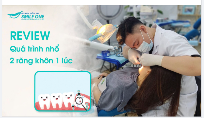 NHỔ 2 RĂNG KHÔN CÙNG 1 LÚC