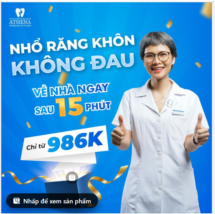 NHỔ RĂNG KHÔN KHÔNG ĐAU - VỀ NHÀ NGAY SAU 15 PHÚT