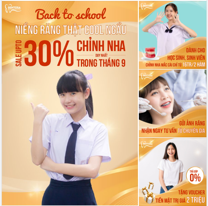 NIỀNG RĂNG MÙA TỰU TRƯỜNG