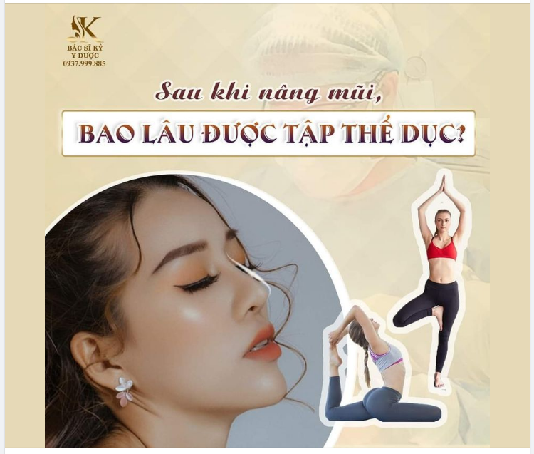 SAU KHI NÂNG MŨI, BAO LÂU ĐƯỢC TẬP THỂ DỤC