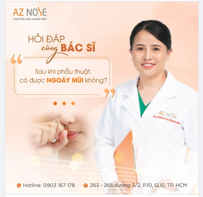 SAU KHI PHẪU THUẬT CÓ NG.OÁ.Y MŨI ĐƯỢC KHÔNG