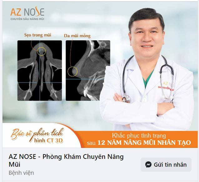 Tái tạo dáng mũi cho khách hàng đến từ Đồng Nai