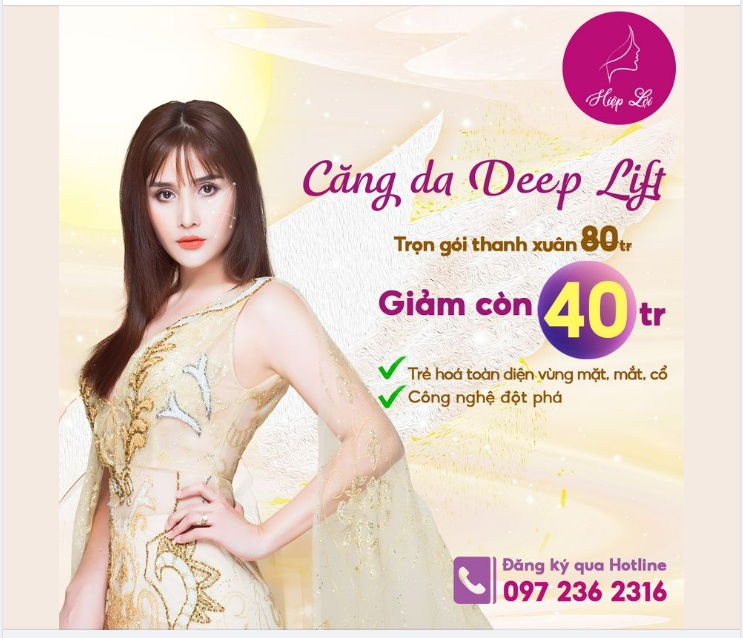 THỔI BAY LÃO HOÁ VỚI SIÊU PHẨM CĂNG DA TRẺ HOÁ DEEP LIFT