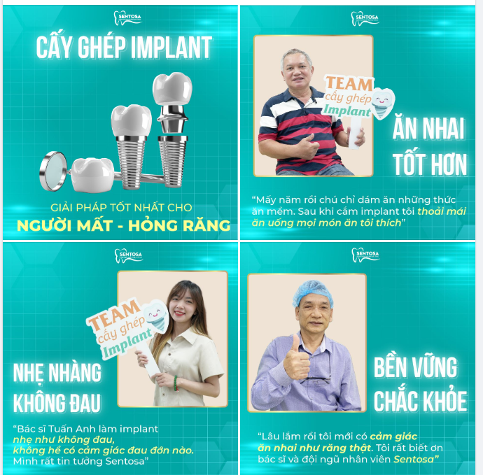 Trồng răng Implant an toàn - tiết kiệm