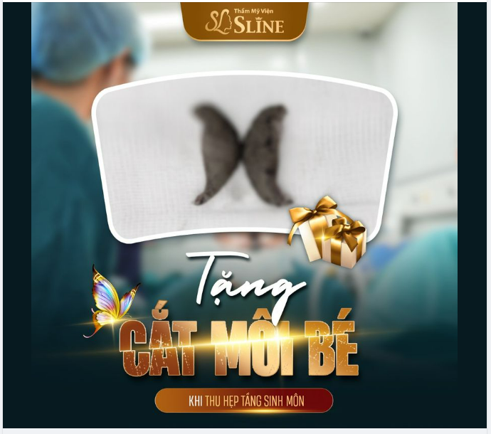 10 suất duy nhất Tặng Miễn Phí cắt môi bé khi thu hẹp tầng sinh môn