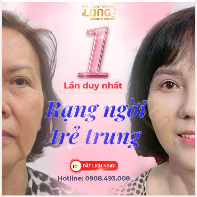 Cô T.M - khách hàng của PTTM Bác sĩ Long đã thành công trẻ lại 10 tuổi sau 1 lần sử dụng phương pháp CĂNG DA MẶT MULTILAYER