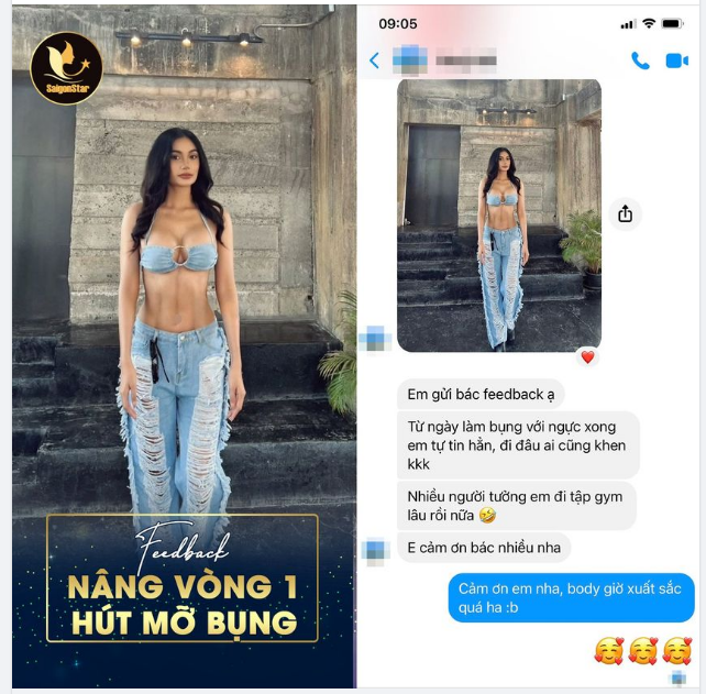 Feedback “nóng bỏng” của khách Việt kiều sau 6 tháng thực hiện combo nâng ngực kết hợp hút mỡ bụng.